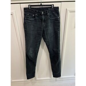 Bonobos Black Travel Jean Pants Men's Size 31 X 34 Slim Taper Stretch Comfort‎